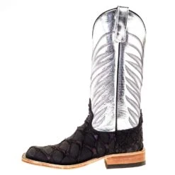 Anderson Bean Women's Purple Panther Big Bass 13in. Silver Metallic Cowgirl Boot -HORSE TACK Store 330761 2