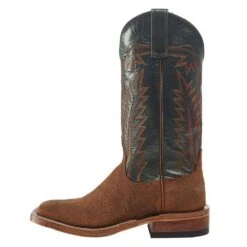 Anderson Bean Men`s Ride Ready Tag Boar 13` Green Velvet Luster Kidskin Top Squa -HORSE TACK Store 332419 3