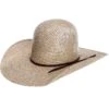 Rodeo King 3 Tone Open Crown 4-1/2in. Brim Straw Cowboy Hat -HORSE TACK Store 33381 default l