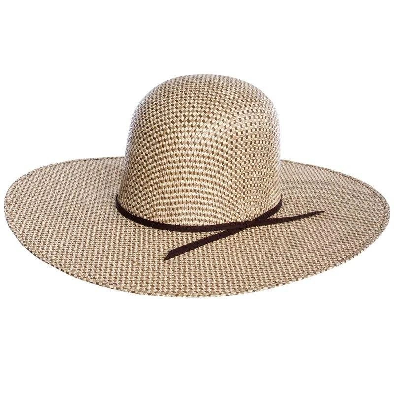 Rodeo King 3 Tone Open Crown 5in. Brim Straw Cowboy Hat 3 Rodeo King 3 Tone Open Crown 5in. Brim Straw Cowboy Hat