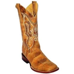 Men's Ferrini Antique Saddle Cowhide Cowboy Boots