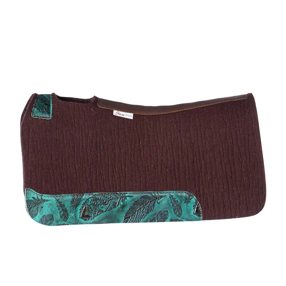 5 Star Equine Products Supplies Inc. Barrel Racer W/Turq Feathers Wear Leathe 4 5 Star Equine Products Supplies Inc. Barrel Racer W/Turq Feathers Wear Leathe - Image 2