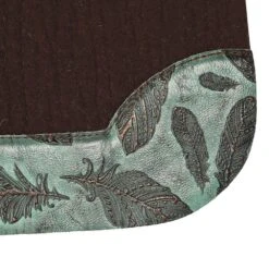 5 Star Equine Products Supplies Inc. Barrel Racer W/Turq Feathers Wear Leathe 7 5 Star Equine Products Supplies Inc. Barrel Racer W/Turq Feathers Wear Leathe -HORSE TACK Store 3WC DK B TFL 17 2