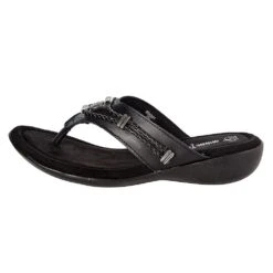 Minnetonka Womens Silverthorne Black Sandal -HORSE TACK Store 504001 BLK 3