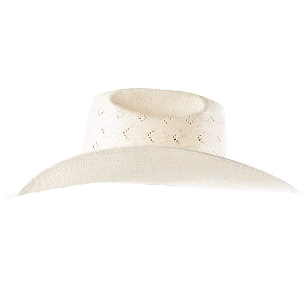 American Hats AHC TC8900 2 Cord Black Band 4 1/4in. Brim Open Crown Straw Cowboy Hat 4 American Hats AHC TC8900 2 Cord Black Band 4 1/4in. Brim Open Crown Straw Cowboy Hat - Image 2