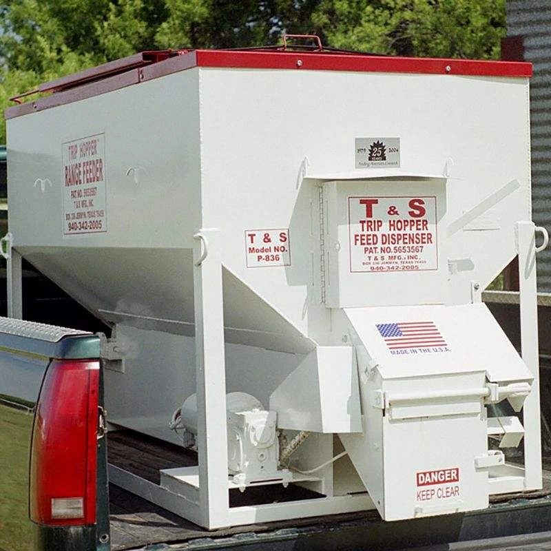 Ts Manufacturing Inc T&S . Trip Hopper Cattle Feeder 1500lb 3 Ts Manufacturing Inc T&S . Trip Hopper Cattle Feeder 1500lb