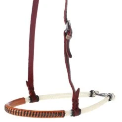 NRS Double Rope Leather Covered Noseband