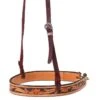 NRS Floral Tooled Noseband With Handpainted Black Background -HORSE TACK Store 59268 default l