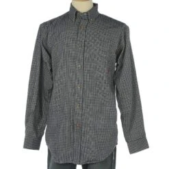Ariat Men's Flame Resistant Blue Check Long Sleeve