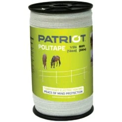 Patriot Fencing 1/2in PoliTape 660ft White