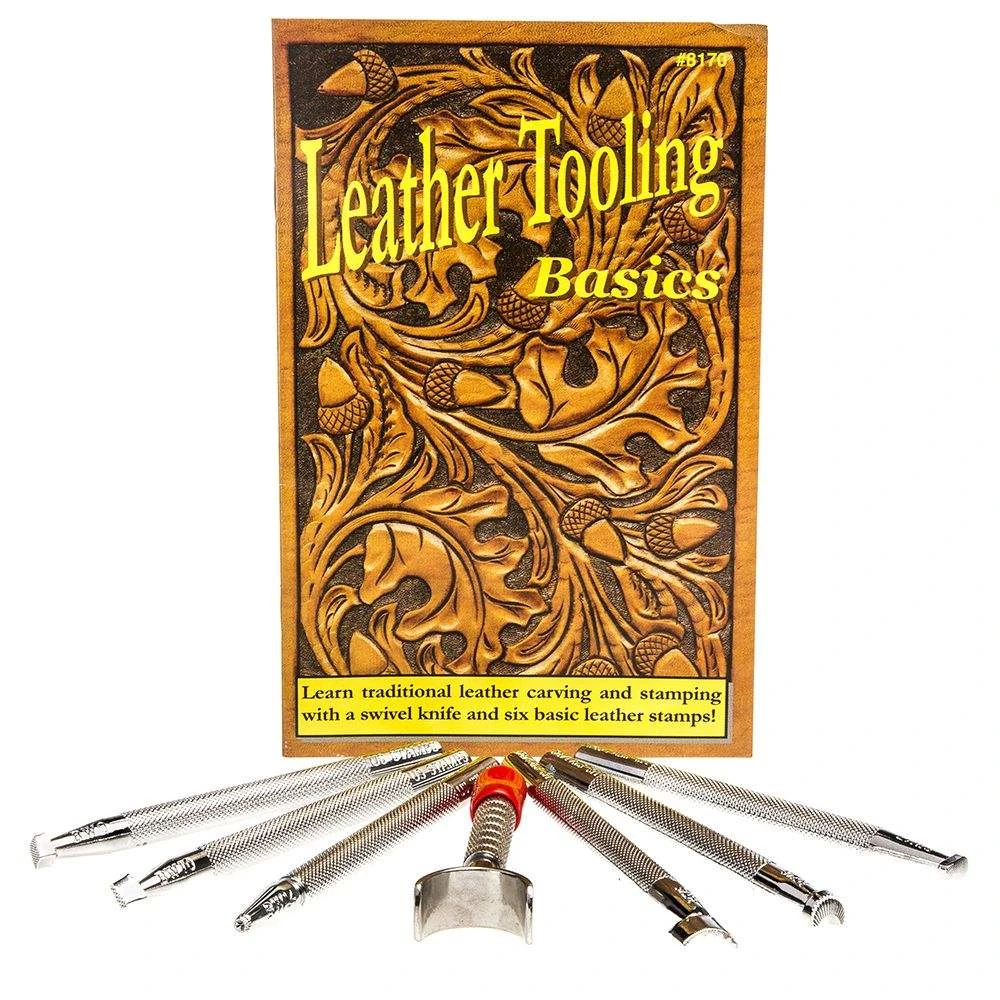 Weaver Leather Leather Tooling Set With Knife 3 Weaver Leather Leather Tooling Set With Knife