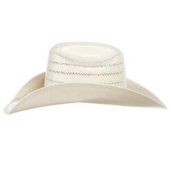 American Hats AHC 7410 Rancher Drilex Vented Solid Weave Fancy Ivory 4 1/4in. Brim Cowboy Hat -HORSE TACK Store 7410RC2CBLK42 2
