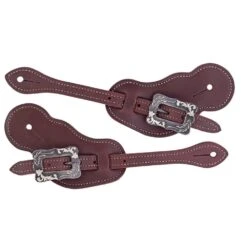 Weaver Leather Oiled Canyon Rose Buckaroo Spur Straps