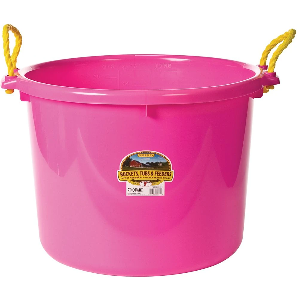 Little Giant Hot Pink 70 Quart Muck Bucket 3 Little Giant Hot Pink 70 Quart Muck Bucket