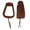 Nrs Competitors Chocolate Overshoe Roughout Covered Stirrups