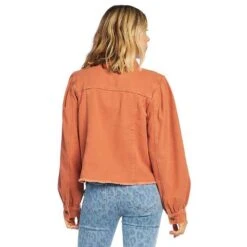 Mud Pie Women's Florence Rust Denim Jacket -HORSE TACK Store 80340043RU 3