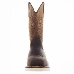 Weinbrennerusa Thorogood Men's Square Wellington Pebble Brown Steel Toe Boot -HORSE TACK Store 804 4331 02