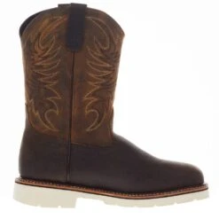 Weinbrennerusa Thorogood Men's Square Wellington Pebble Brown Steel Toe Boot -HORSE TACK Store 804 4331 05