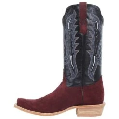 R Watson Boots Men`s Rhubarb Roughout 13` Black Sinatra Top Cutter Toe Boot -HORSE TACK Store 8211 3