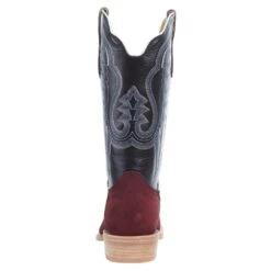 R Watson Boots Men`s Rhubarb Roughout 13` Black Sinatra Top Cutter Toe Boot -HORSE TACK Store 8211 4