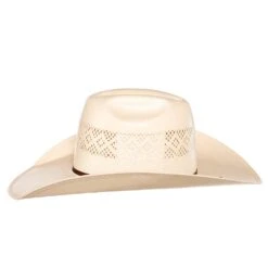 American Hats Fancy Vent Ivory 4 1/4in. Brim Chocolate Cord Straw Hat -HORSE TACK Store 8300S2CCHOC42 21