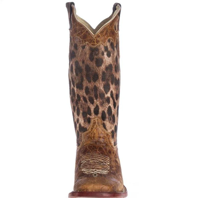 Women's Ferrini Brushed Tan Cowgirl Boots 5 Women's Ferrini Brushed Tan Cowgirl Boots - Image 3
