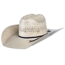 American Hats Natural Poli Rope 4-1/2in. Brim Straw Cowboy Hat -HORSE TACK Store 845S2CBK45 PG 1201