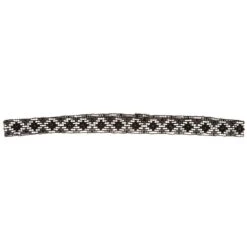 Austin Accent Inc. 5/8in. Beaded Stretch Diamond Black/White Hat Band