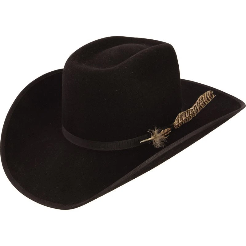 Resistol Youth Holt Jr. B Black Felt Cowboy Hat 3 Resistol Youth Holt Jr. B Black Felt Cowboy Hat