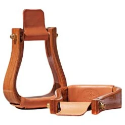 Nettles Country 2 Inch Flat Bottom Varnished Stirrup