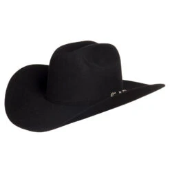 Stetson Hats 6X Skyline Black 4 1/4in Brim Pre-Creased Felt Cowboy Hat