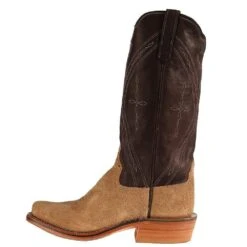 Men's NRS Ride Ready Rios Of Mercedes Tan Crazy Horse Roughout Chocolate Remuda Top Boots -HORSE TACK Store 9053T 2