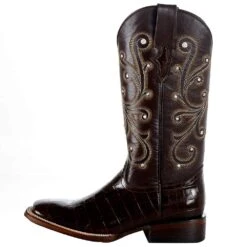 Ferrini Women's Chocolate Gator Belly Print Cowgirl Boots -HORSE TACK Store 9079309065B 3