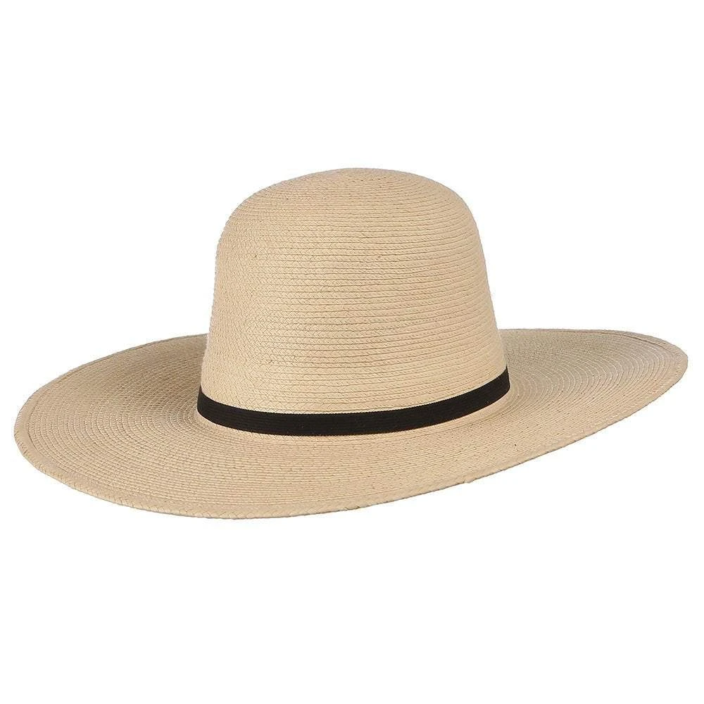 Sunbody Hats 4 1/2in. Brim 5in. Open Crown Palm Leaf Cowboy Hat 3 Sunbody Hats 4 1/2in. Brim 5in. Open Crown Palm Leaf Cowboy Hat