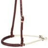 NRS Brown Leather Braided Double Rope Noseband -HORSE TACK Store 96983 default l