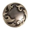 Wildfire Silver 1 1/2in. Floral Scroll Concho 2 Wildfire Silver 1 1/2in. Floral Scroll Concho -HORSE TACK Store 98879 default l