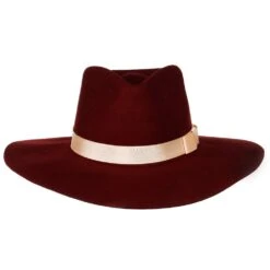 Women's M+F Beige With Cream Band Fashion Hat -HORSE TACK Store 98T7890309 1