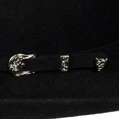 Youth M+F Black 3 3/4in. Brim Cattlemans Felt Hat -HORSE TACK Store A7210201 L 3