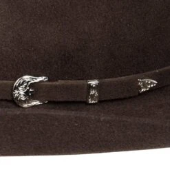 Youth M+F Chocolate 3 3/4in. Brim Cattlemans Felt Hat -HORSE TACK Store A7210247 M 3