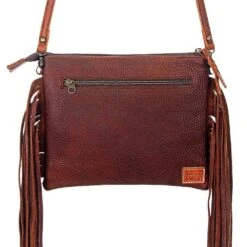 American Darling Cowhide Crossbody Purse -HORSE TACK Store ADBG109TANTRQ 04