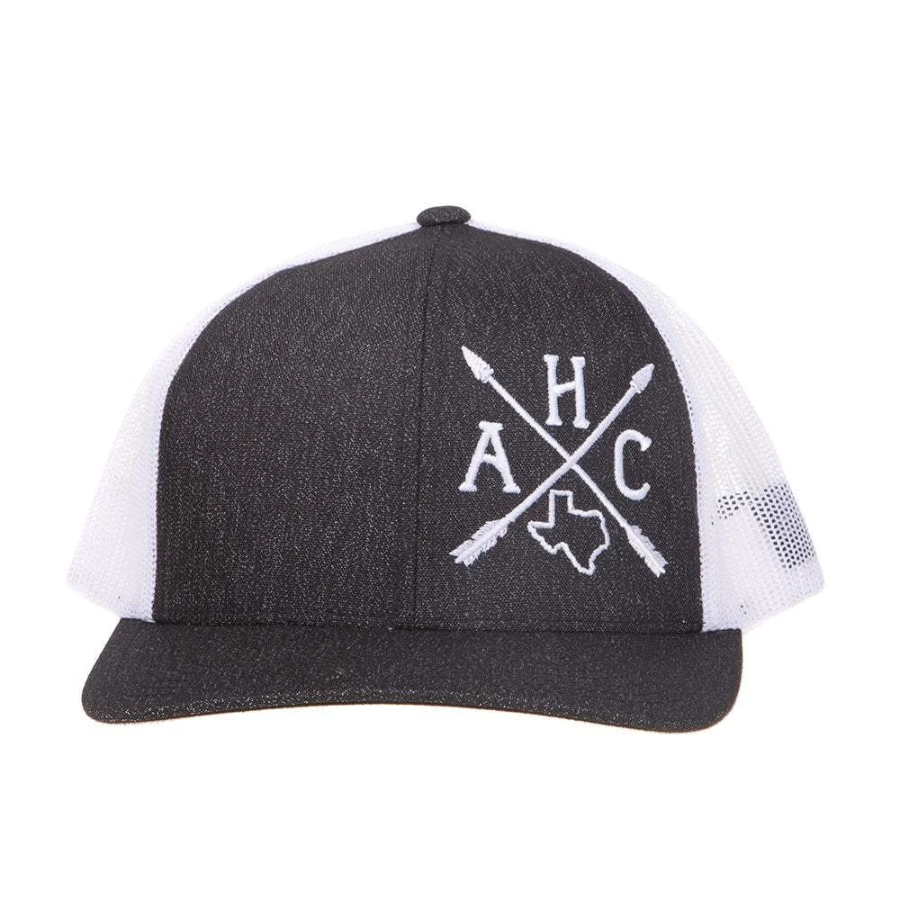 Mens Armadillo Hat Co Dark Denim/White Mesh Cap With Arrow Embroidery 4 Mens Armadillo Hat Co Dark Denim/White Mesh Cap With Arrow Embroidery - Image 2