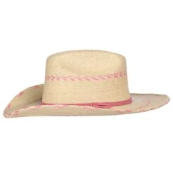 Atwood Hats Pink Pinto Palm Leaf Kid's Hat -HORSE TACK Store ATW PINKPINTO 2