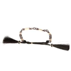 Austin Accent Inc. Bone/Bead W/Tassel Pink/White Hat Band -HORSE TACK Store BS12BO W 2