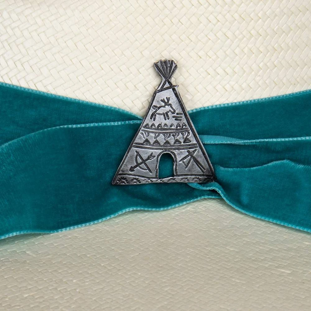 Charlie 1 Horse 10X Old Apache 3 1/2in. Brim Straw Fashion Hat 6 Charlie 1 Horse 10X Old Apache 3 1/2in. Brim Straw Fashion Hat - Image 4