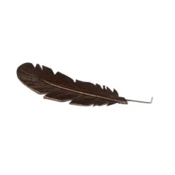 A Cowpokes Crown Leather Tooled Feather Hat Accessory -HORSE TACK Store FEATHER LEATHER 3
