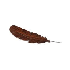 A Cowpokes Crown Leather Tooled Feather Hat Accessory -HORSE TACK Store FEATHER LEATHER 4