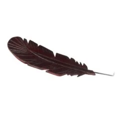A Cowpokes Crown Leather Tooled Feather Hat Accessory -HORSE TACK Store FEATHER LEATHER 5