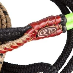 Fabio Riberio 7 Plait American Braided Bull Rope-Left Handed 7 Fabio Riberio 7 Plait American Braided Bull Rope-Left Handed -HORSE TACK Store FR BR1 L blk lime 3