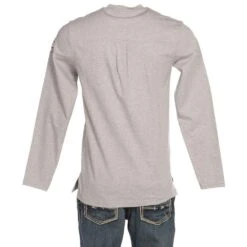 Rasco FR Heather Gray Utility Henley -HORSE TACK Store FR0613HG 3