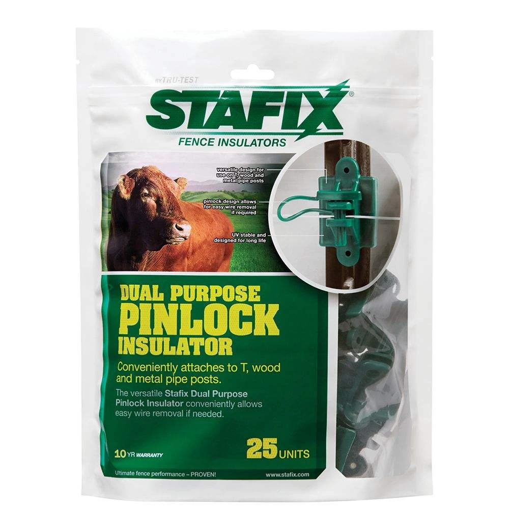 Tru-Test Stafix Dual-Purpose Pinlock Insulator 25/PK 4 Tru-Test Stafix Dual-Purpose Pinlock Insulator 25/PK - Image 2